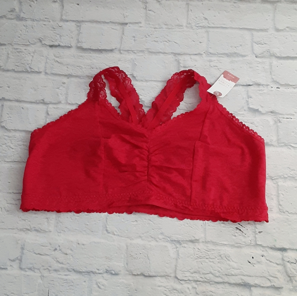 Cacique collection red lace bralette